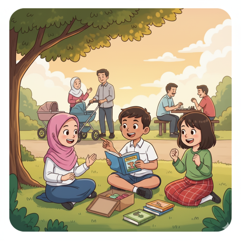 Anak-anak sedang bermain bersama